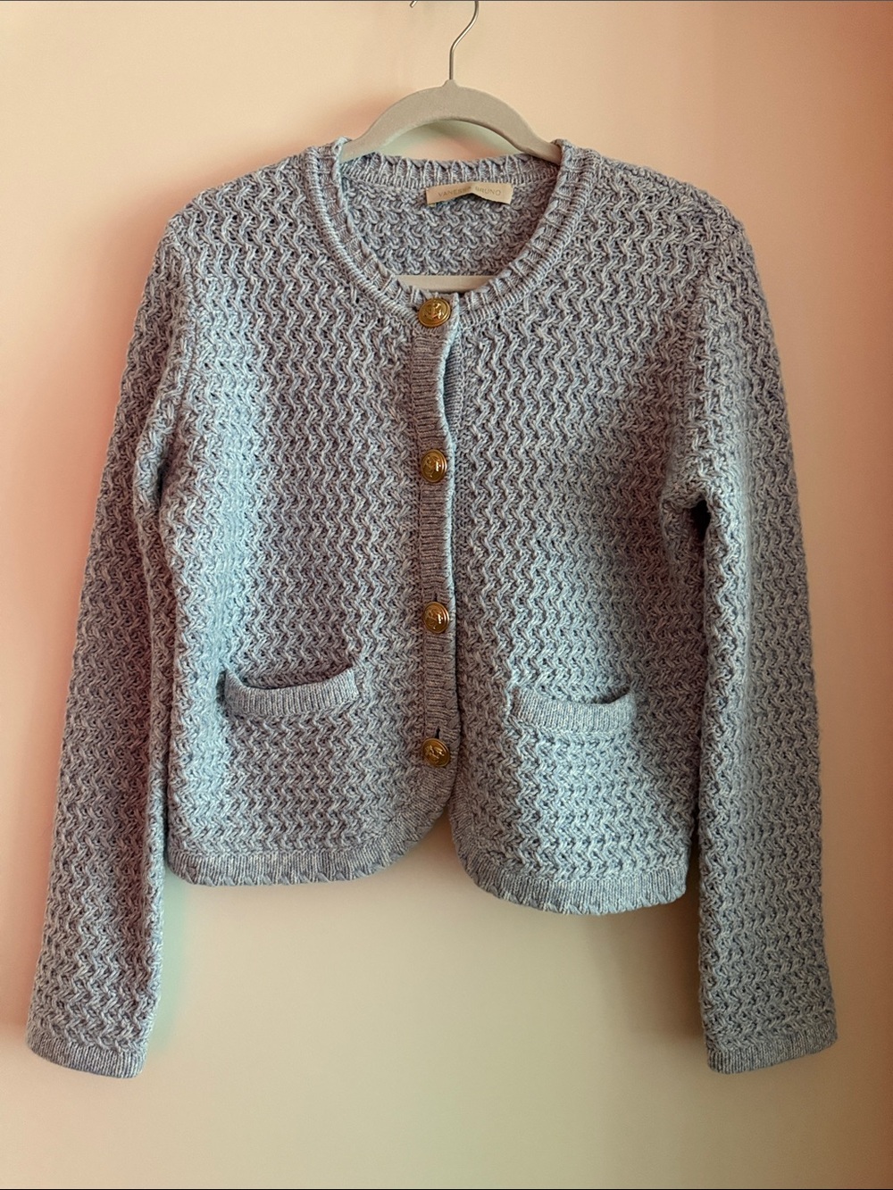 Vanessa Bruno - Light Blue Knit Cardigan Sweater Jacket